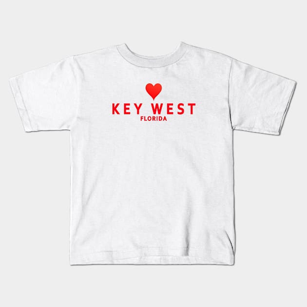 Key West Florida Kids T-Shirt by SeattleDesignCompany